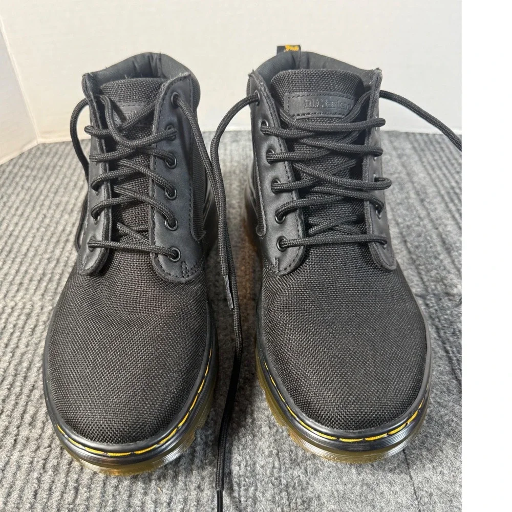 Dr. Martens Bonny Tech Black Nylon Utility Boots Mens 6 Womens 7 UK 5